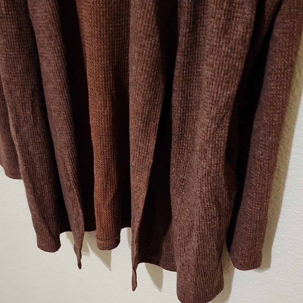Monrow Brown Cardigan Sweater with Ruffled Detailing - Picture 8 of 12